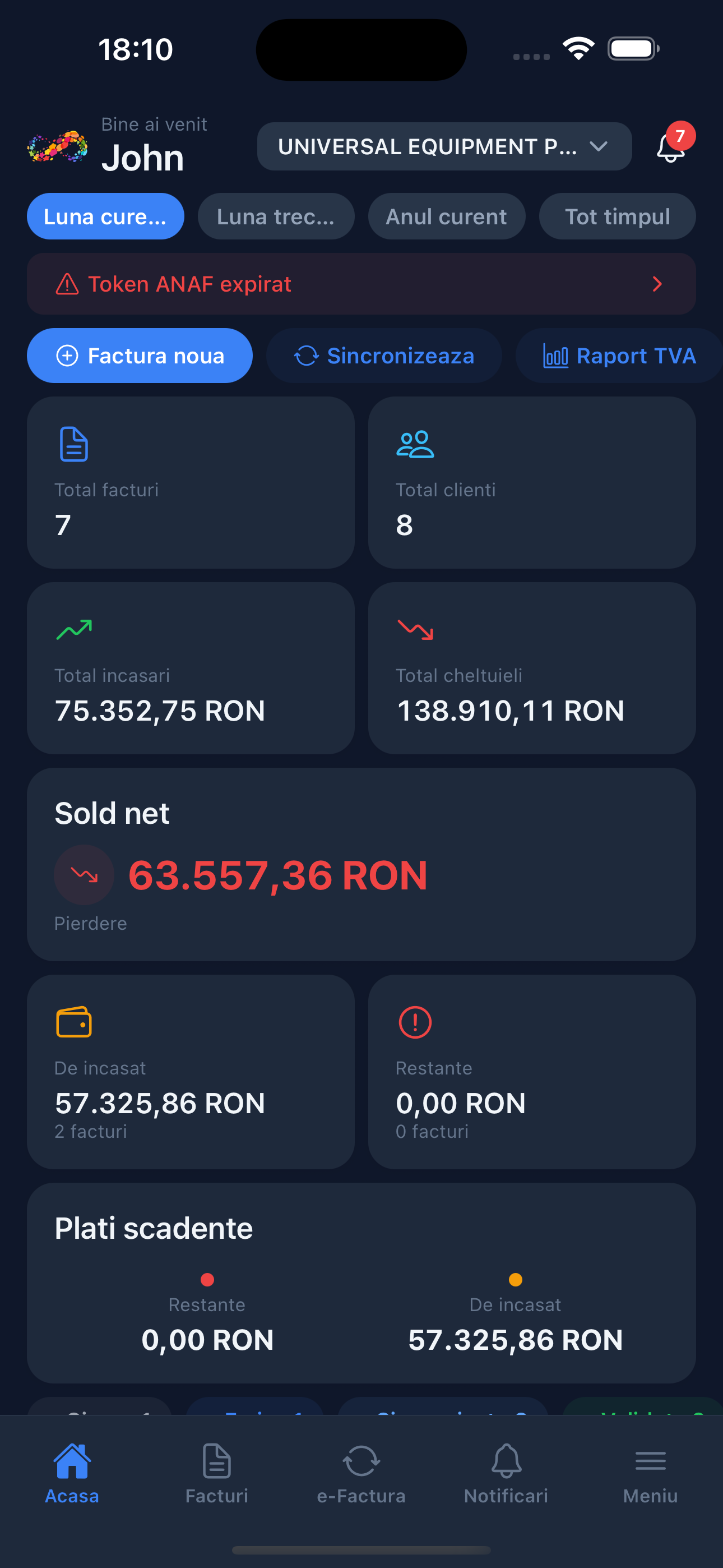 Storno.ro mobile app