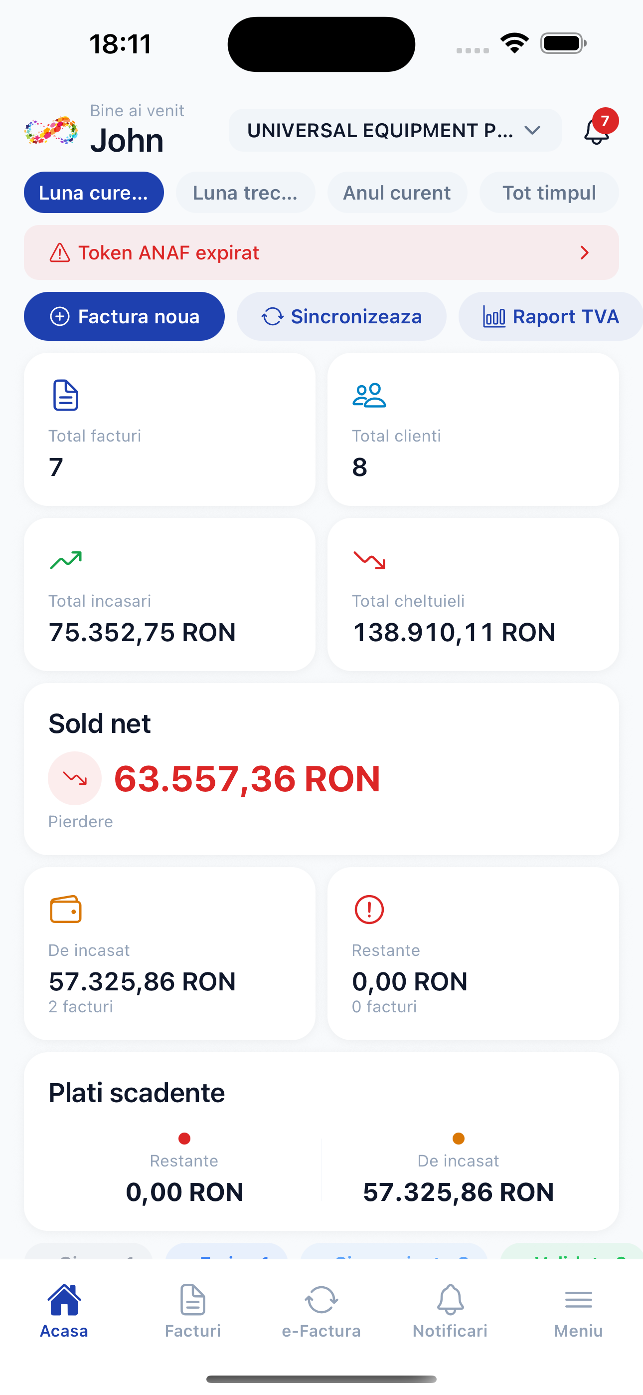 Storno.ro mobile app